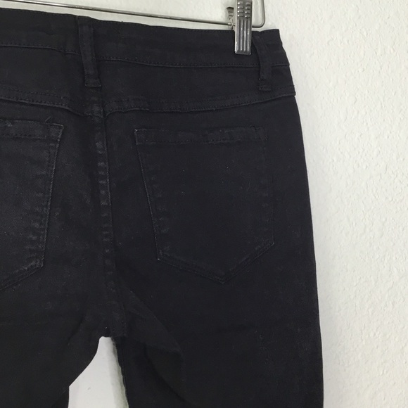 Klique B Black Bermuda Denim Shorts - Picture 4 of 6